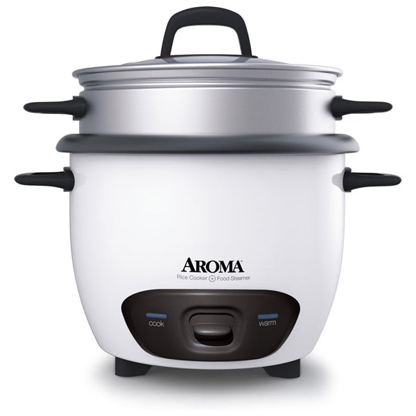 Aroma 14-Cup (Cooked) / 3Qt. Rice & Grain Cooker, White ARC-747-1NG Aroma